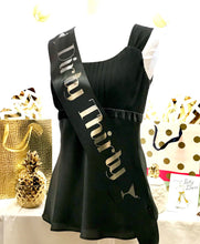 Load image into Gallery viewer, Martini 4" Satin Sash. Birthday Girl Sash. Birthday Satin Sash. 21st, 30th, 40th, 50th Birthday Gift. Double Faced Premium Satin Sash.