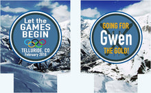 Load image into Gallery viewer, Ski Trip Huggers. Personalized Ski Family Vacation Favors. Custom Bachelorette Ski coolers. Bachelor Party Ski Weekend favors