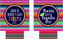 Load image into Gallery viewer, Fiesta Party Huggers. Fiesta Vacation Coolies. Mexican Pinata Party Favors. Fiesta Birthday Party Favors! Bachelorette Down to Fiesta!