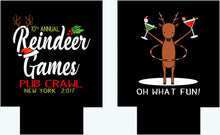Load image into Gallery viewer, Reindeer Games Christmas Party Huggers. Personalized Christmas Party Getting Blitzened Favors. Christmas Bachelorette party Huggers!