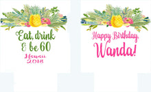 Load image into Gallery viewer, Pineapple Vacation Huggers. Tropical Bachelorette or Birthday Coolies. Monogram Pineapple Huggers. Pineapple Wedding Shower Huggers!