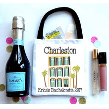 Load image into Gallery viewer, Beach House Hangover Bags. Charleston Bachelorette or Birthday Oh Shit Kits! Mini Key West Bachelorette Bag. Custom Charleston Favor Bag.