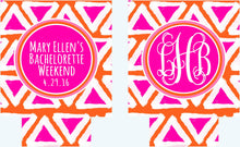 Load image into Gallery viewer, Tribal Party Huggers. Bride Tribe Bachelorette Favors. Tribal Girls weekend Huggers. Boho Chic Girls weekend Favors.
