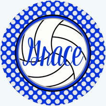 Load image into Gallery viewer, Personalized Volleyball Bag Tag. Perfect Volleyball player gift. Great Volleyball team gift. Monogrammed Volleyball Tag!