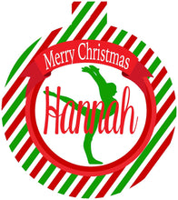 Load image into Gallery viewer, Gymnastics Ornaments. Personailzed Christmas Gift! Great for a gymnast! Gymnastics stocking stuffer!