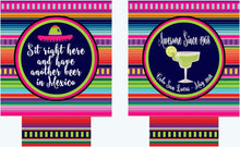 Load image into Gallery viewer, Fiesta Margarita Party Huggers. Fiesta Vacation Coolies. Mexican Party Favors. Fiesta Birthday Party Favors! Bachelorette Down to Fiesta!