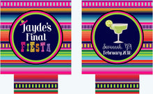 Load image into Gallery viewer, Fiesta Margarita Party Huggers. Fiesta Vacation Coolies. Mexican Party Favors. Fiesta Birthday Party Favors! Bachelorette Down to Fiesta!