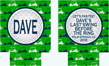 Load image into Gallery viewer, Bachelor Birthday Golf Huggers. Golfer Huggers. Golf Groomsman or Birthday Party Favors. Personalized Golf Huggers! Wedding Golf Huggers