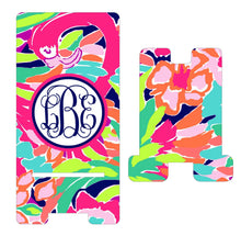 Load image into Gallery viewer, Flamingo Cell Phone Stand. Custom Phone Stand, Great flamingo themed gift! Flamingo party favors! great reacher gift! Gift for mom, sister!