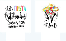 Load image into Gallery viewer, Fiesta Party Huggers. Fiesta Vacation Coolies. Fiesta Party Favors. Fiesta Birthday Party Favors! Bachelorette Down to Fiesta!
