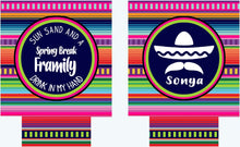 Load image into Gallery viewer, Fiesta Party Huggers. Fiesta Vacation Coolies. Mexican Pinata Party Favors. Fiesta Birthday Party Favors! Down to Fiesta!