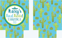 Load image into Gallery viewer, Cactus Party Huggers. Final Fiesta Party Coolies. Monogrammed Mexican Party Favors. Fiesta Birthday or Bachelorette Party Favors!