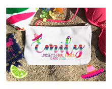 Load image into Gallery viewer, Fiesta Party Huggers. Fiesta Vacation Coolies. Mexican Party Favors. Fiesta Birthday Party Favors! Bachelorette Down to Fiesta!