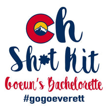 Load image into Gallery viewer, Colorado Party Hangover Bags. Personalized Colorado Oh Shit Kits! Colorado Mini Tote Bag. Custom EMPTY Nola Bachelorette Bag.