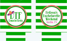 Load image into Gallery viewer, Fiesta Stripe Personalized Party Can Huggers