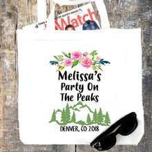 Load image into Gallery viewer, Floral Glamping Personalized Tote Bag