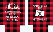 Load image into Gallery viewer, Buffalo Plaid Party Huggers. Birthday Coolies! Plaid Bachelorette Party Favors too! Family Vacation Buffalo Check Huggers. Lumberjack Party!