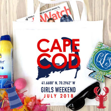 Load image into Gallery viewer, Cape Cod Personalized Tote Bag