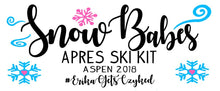 Load image into Gallery viewer, Ski Party Make Up bag. Great Ski Bachelorette or Girls Weekend Favors. Ski Weekend Make up Bag. Ski Party Cosmetic Bag!