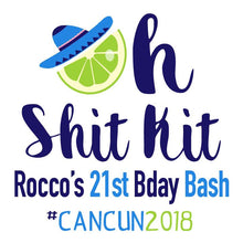 Load image into Gallery viewer, Fiesta Party Hangover Bags. Final Fiesta Oh Shit Kits! Bachelorette Mini Bag. Bride's Final fiesta Gift Bag. Fiesta Birthday or Vacation!