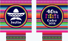 Load image into Gallery viewer, Fiesta Party Huggers. Fiesta Vacation Coolies. Mexican Pinata Party Favors. Fiesta Birthday Party Favors! Down to Fiesta!