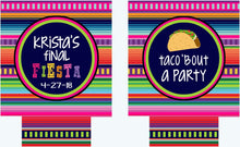 Load image into Gallery viewer, Fiesta Taco Party Huggers. Fiesta Vacation or Girls Weekend. Mexican Fiesta Party Favors. Fiesta Birthday Party Favors! Bachelorette Fiesta!