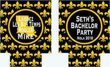 Load image into Gallery viewer, NOLA Bachelor Party Huggers. Wedding Party Huggers! Bachelor Party Gifts. New Orleans Groomsman Favors. Birthday Huggers NOLA Can Hugger