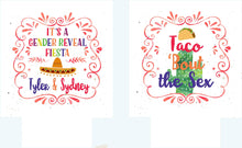 Load image into Gallery viewer, Fiesta Party Can Huggers. Bachelorette Fiesta Favors. Custom Fiesta Birthday Party or Wedding Shower Can Coolers! Cabo or Cancun Party!