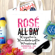 Load image into Gallery viewer, Rose All Day Personalized Tote Bag