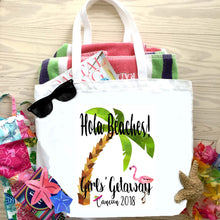 Load image into Gallery viewer, Large Palm Tree Beach Tote Bag