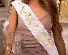 Load image into Gallery viewer, Fortieth Birthday 4" Satin Sash. 40th Birthday Party Sash. 40 Birthday Satin Sash. 40th Birthday Gift. Double Faced Premium Satin Sash.