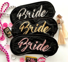 Load image into Gallery viewer, Bride Glitter Sleep Mask