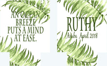 Load image into Gallery viewer, Palm Leaves Party Huggers. Tropical Wedding or Bachelorette Party Favors. Girl's Weekend Family Vacation Beach Favors.