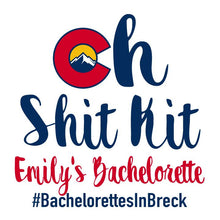 Load image into Gallery viewer, Colorado Party Hangover Bags. Personalized Colorado Oh Shit Kits! Colorado Mini Tote Bag. Custom EMPTY Nola Bachelorette Bag.