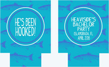 Load image into Gallery viewer, Blue Fish Huggers. Guy's Birthday Fish Huggers! Fishing Bachelor Party Favors. Guys Fishing Trip Huggers. Fishing Birthday Favors.