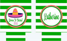 Load image into Gallery viewer, Fiesta Stripe Personalized Party Can Huggers