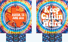 Load image into Gallery viewer, Tie Dye Party Huggers. Hippie 70's tie dye Birthday Party Huggers. Retro Birthday Coolies. 70's theme Party Favors