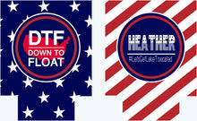 Load image into Gallery viewer, Float trip Personalized Huggers. Lake or River Party Favors. Float Trip Favors! Bachelor or Bachelorette Tubing Party Favors!