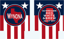 Load image into Gallery viewer, America Party Huggers. 'Merica Birthday Coolies! Bachelor Party Gifts. 'Merica Birthday Favors. Flag Party Huggers.