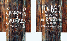 Load image into Gallery viewer, I Do BBQ Shower Huggers. BBQ Wedding Shower Favors. BBQ Party Favors. Wedding Shower Favors. Personalized Barbeque Shower Favors!