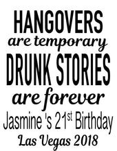 Load image into Gallery viewer, Large Drunk Stories Beach Tote bag. Beach Bachelorette or Birthday Tote Bag.Wedding Welcome Favor Bag. Wedding Weekend Beach Bag!