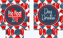 Load image into Gallery viewer, Tubing Personalized Huggers. Lake or River Party Favors. Girls Weekend Coolies. Monogram Bachelorette Party Favors!