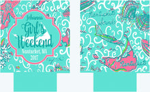 Load image into Gallery viewer, Nantucket or Martha's Vineyard Huggers. Bachelorette or Birthday Party Huggers. Cape Cod Wedding Favors. Personalized Islands Huggers!