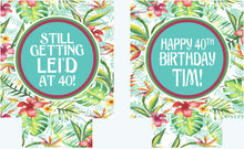 Load image into Gallery viewer, Tropical Palm Leaves Huggers. Beach Birthday or Bachelorette Party Favors. Girl's Weekend or Family Vacation Beach Favors. Wedding favors!