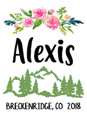 Load image into Gallery viewer, Floral Glamping Personalized Tote Bag