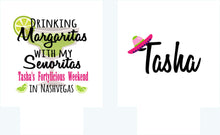 Load image into Gallery viewer, Fiesta Party Huggers. Fiesta Vacation Coolies. Mexican Party Favors. Fiesta Birthday Party Favors! Bachelorette Down to Fiesta!