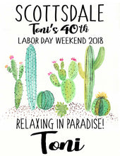 Load image into Gallery viewer, Cactus Personalized Tote Bag