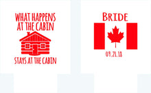 Load image into Gallery viewer, Plaid Canada Huggers. Bachelor, Bachelorette or Birthday Party Favors. Canada Bachelor Party Favors! Ski Vacation favors! Montreal, Toronto