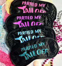 Load image into Gallery viewer, Mermaid Glitter Sleep Mask! Great Bachelorette or Birthday party FAVORS. Perfect addition to the hangover bags!