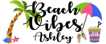 Load image into Gallery viewer, Palm and Umbrella Party Make Up bag.Great Bachelorette or Girls Weekend Favors.Bachelorette Beach Weekend Make up Bag. Beach Wedding Favors.